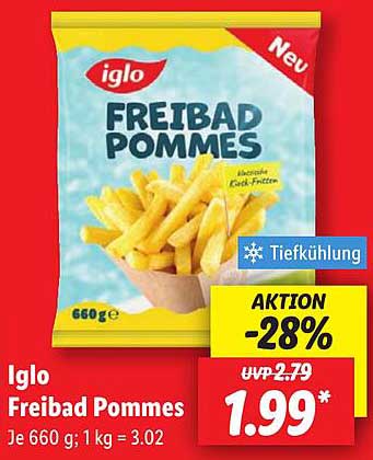 Iglo Freibad Pommes