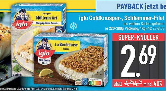 iglo Goldknusper-, Schlemmer-Filet