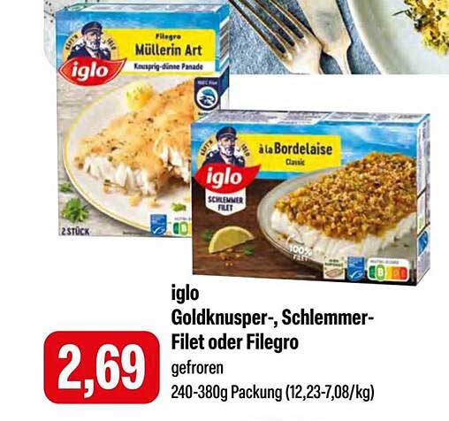 iglo Goldknusper-, Schlemmer-Filet oder Filegro gefroren