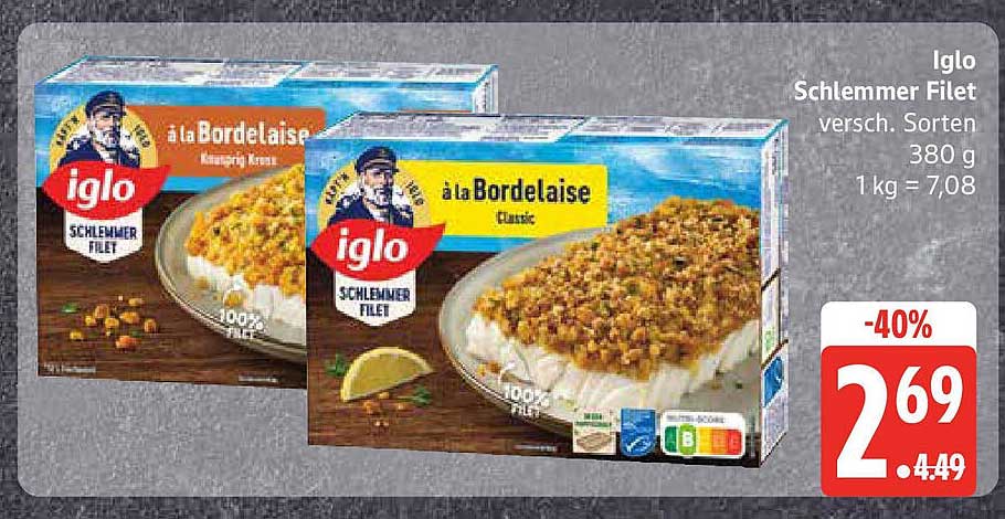 Iglo Schlemmer Filet à la Bordelaise - 40% Rabatt!