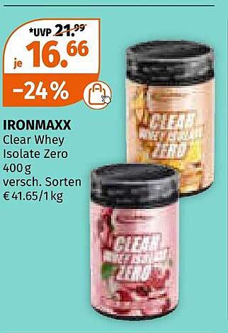 IRONMAXX Clear Whey Isolate Zero 400 g - Vielfalt für jeden Geschmack