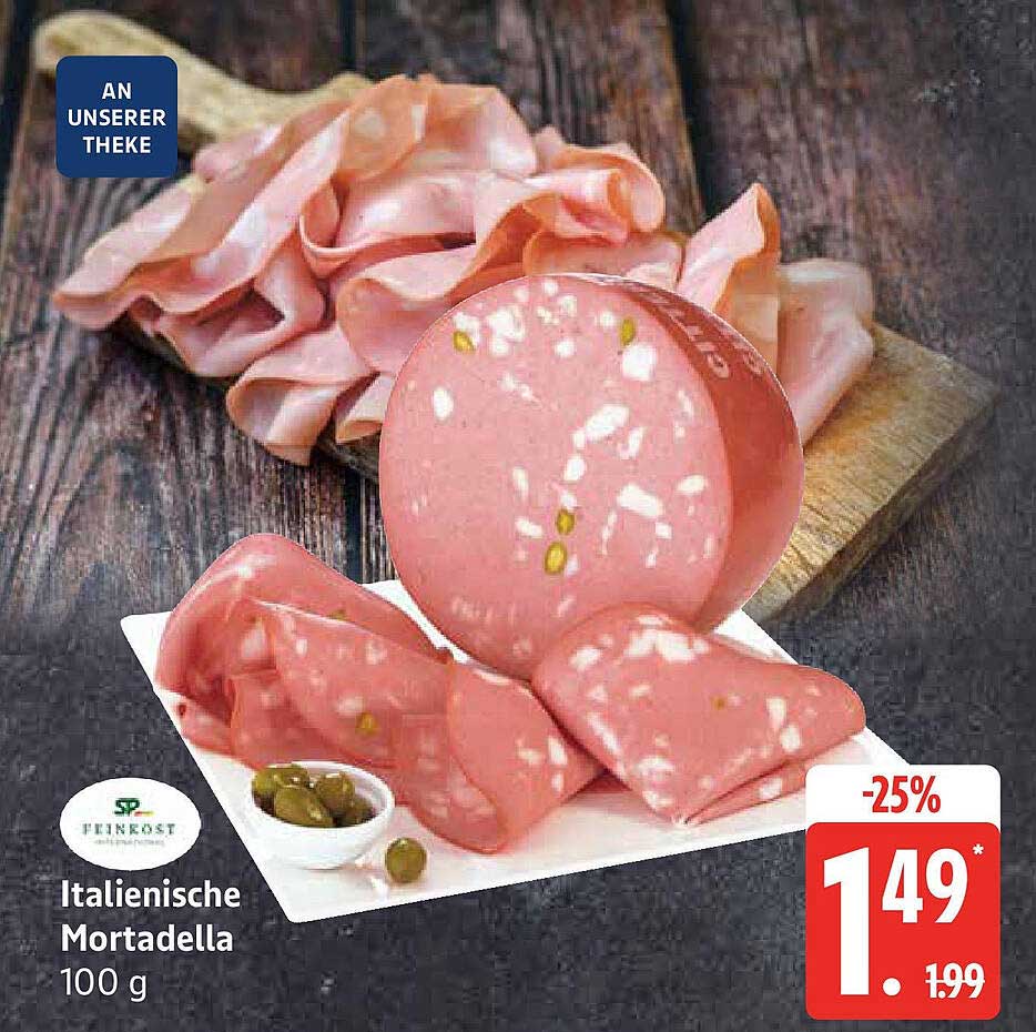 Italienische Mortadella 100 g