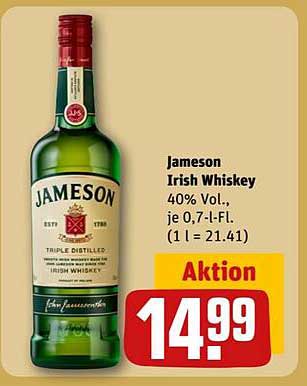 Jameson Irish Whiskey 0,7 l