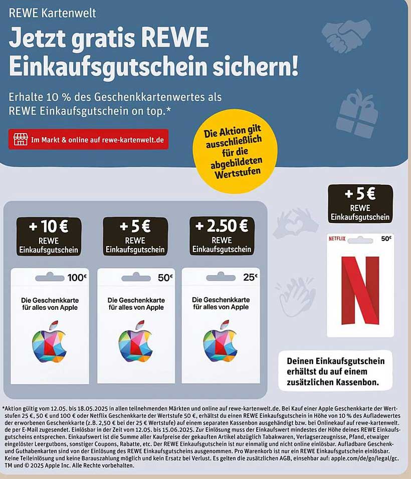 Jetzt gratis REWE Einkaufs Gutschein sichern!