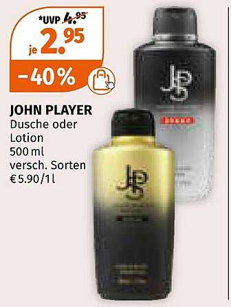 JOHN PLAYER Duschgel oder Lotion 500 ml - Verschiedene Sorten