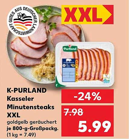K-PURLAND Kasseler Minutesteaks XXL