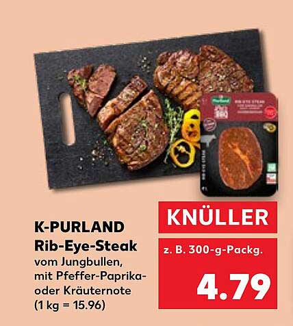K-PURLAND Rib-Eye-Steak vom Jungbullen
