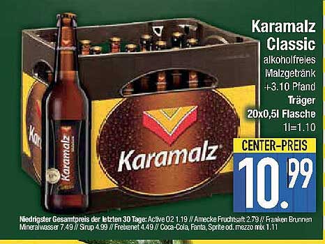 Karamalz Classic alkoholfreies Malzgetränk 20 x 0,5 l