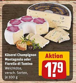 Käserei Champignon Montagnolo oder Fiorella di Tomino Weichkäse, verschiedenste Sorten, je 100 g