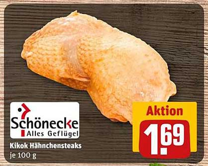 Kikok Hähnchensteaks je 100 g
