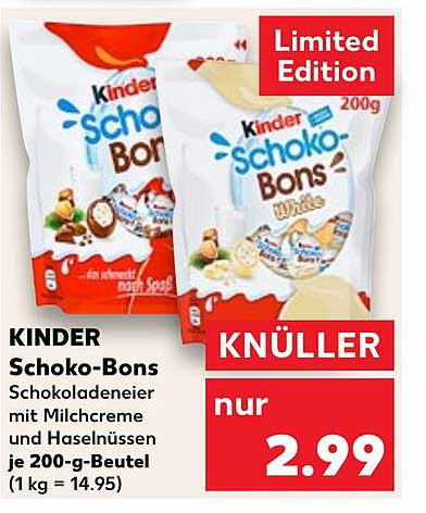 KINDER Schoko-Bons - Limited Edition