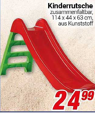 Kinderrutsche zusammenfaltbar, 114 x 44 x 63 cm, aus Kunststoff