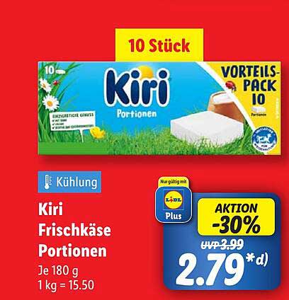 Kiri Frischkäse Portionen 10 Stück