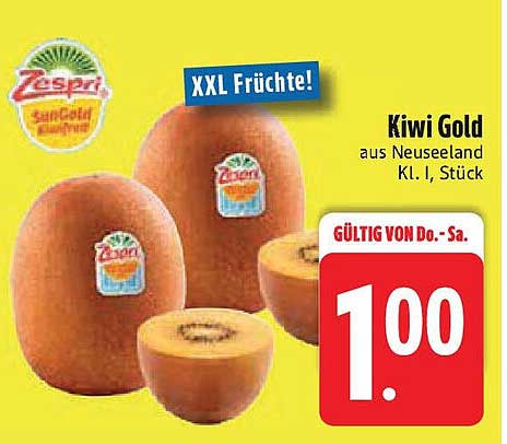 Kiwi Gold aus Neuseeland - XXL Früchte!