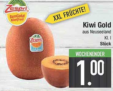Kiwi Gold aus Neuseeland - Zespri