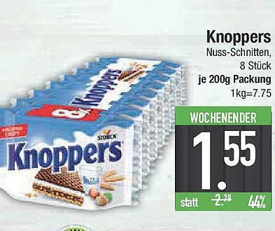 Knoppers Nuss-Schnitten, 8 Stück