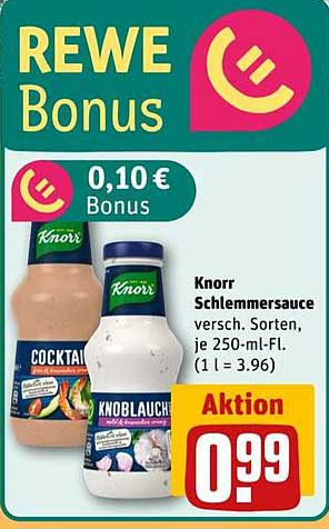 Knorr Schlemmersoße - Aktion für nur 0,99 €