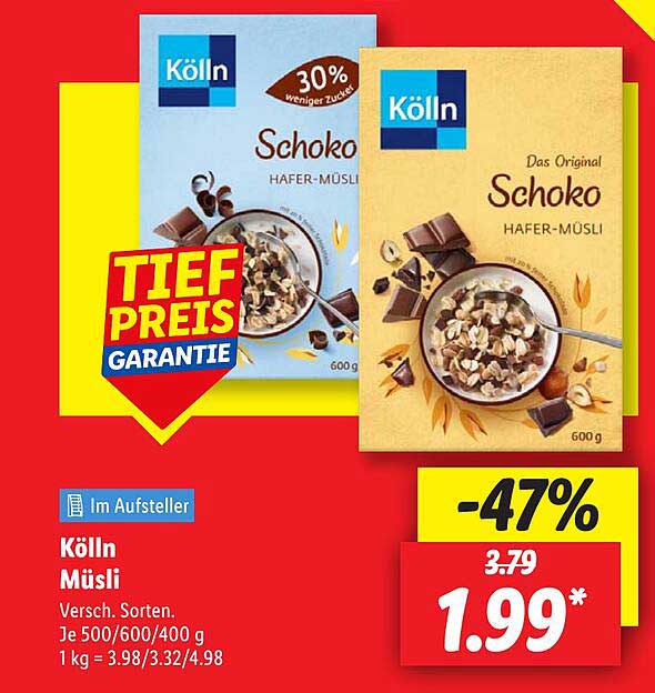 Kölln Hafer-Müsli Schoko 600 g