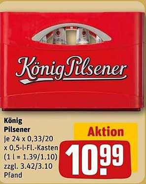 König Pilsener - 24 x 0,33l Kästen