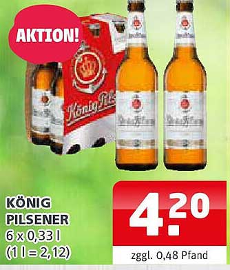 KÖNIG PILSENER 6 x 0,33 l