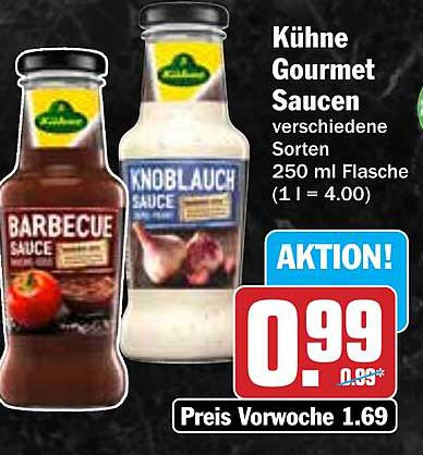 Kühne Gourmet Saucen verschiedene Sorten 250 ml Flasche