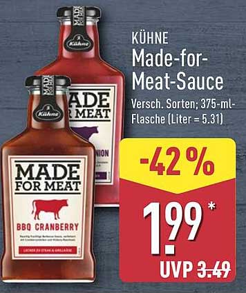 KÜHNE Made-for-Meat-Sauce - BBQ Cranberry