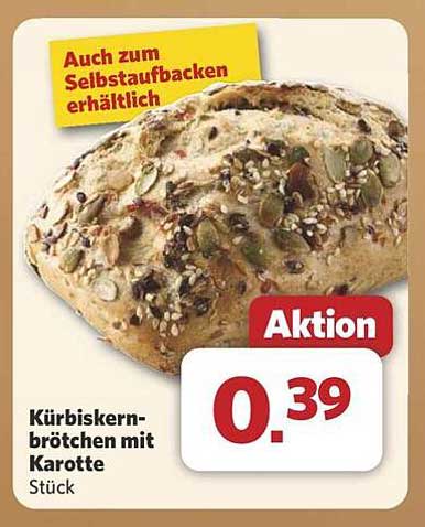 Kürbiskernbrötchen mit Karotte
