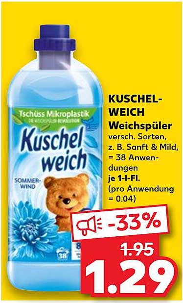KUSCHEL-WEICH Weichspüler 1,00 L