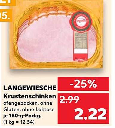 Lange Wiesche Krusten-Schinken, ofengebacken, ohne Gluten, ohne Lactose