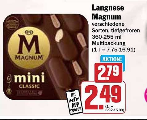 Langnese Magnum Mini Classic Multipack 360-255 ml