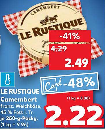 LE RUSTIQUE Camembert 250 g