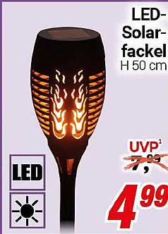 LED-Solarfackel H 50 cm