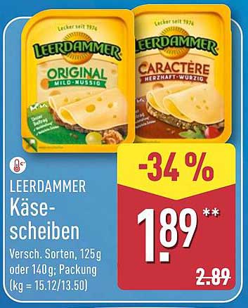 LEERDAMMER Käse-Scheiben - Vielfalt für jeden Geschmack