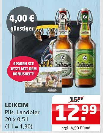 LEIKEIM Pils, Landbier 20 x 0,5 l