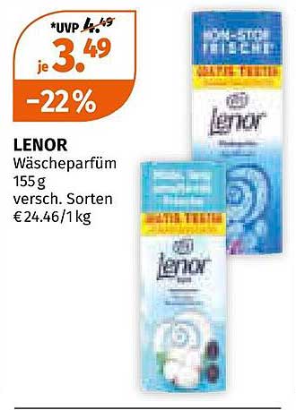 LENOR Wäscheparfüm 155 g - High-Quality Duft für Ihre Wäsche