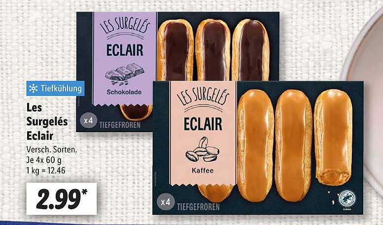 Les Surgelés Éclair - Verschiedene Sorten