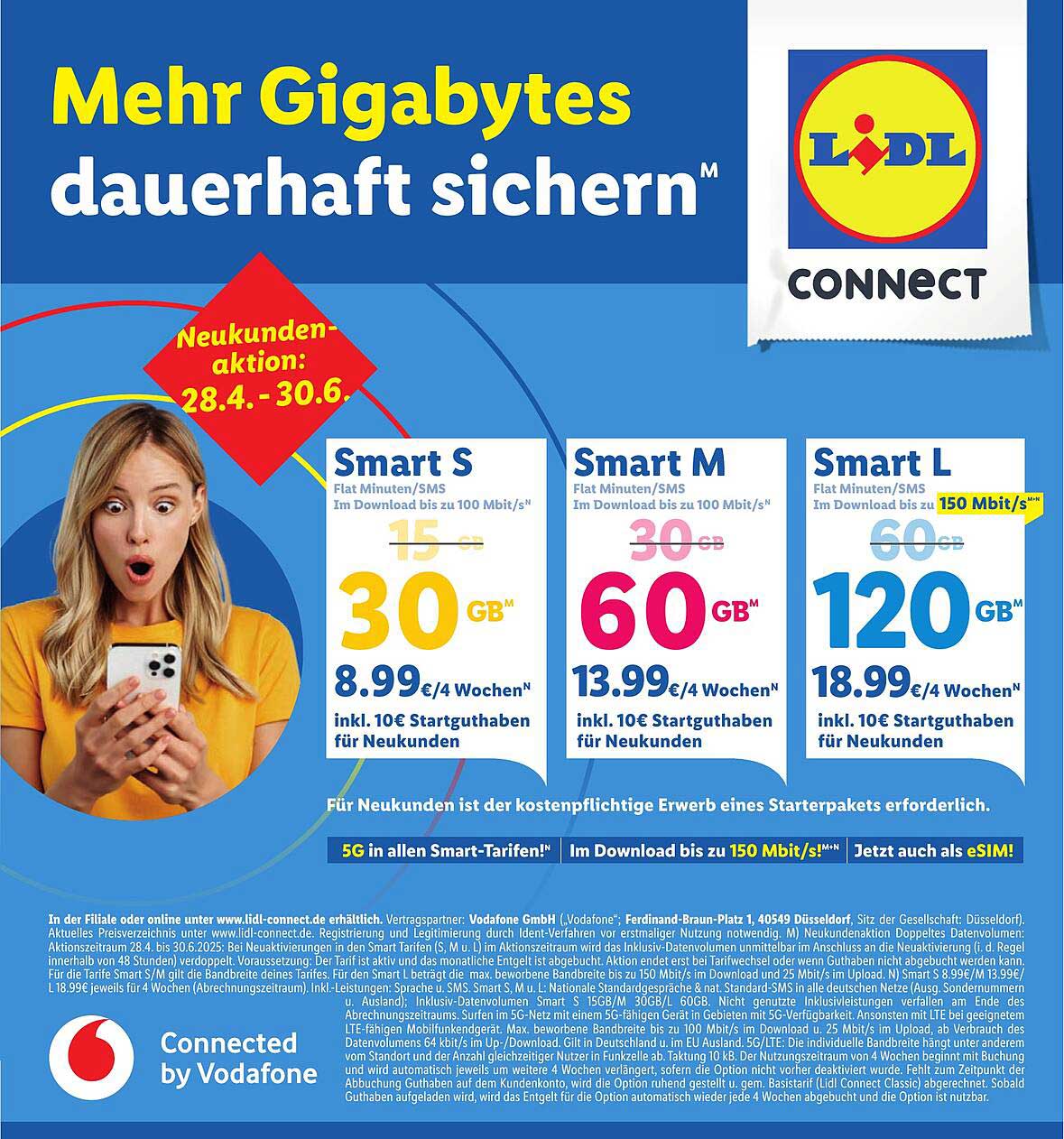 LIDL CONNECT Smart S: 30 GB für nur 8,99 €