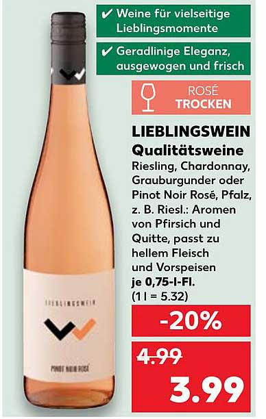 LIEBLINGSWEIN Qualitätsweine - Pinot Noir Rosé 0,75 l