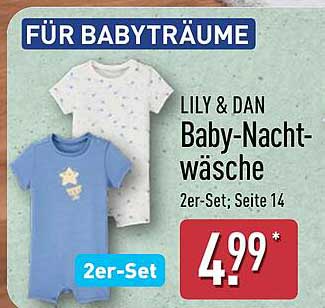 LILY & DAN Baby-Nachtwäsche 2er-Set