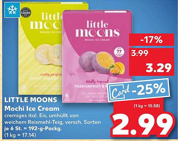 LITTLE MOONS Mochi Ice Cream - cremiges italienisches Eis
