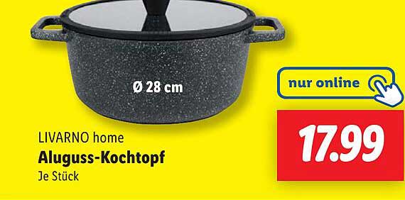 LIVARNO home Aluguss-Kochtopf Ø 28 cm