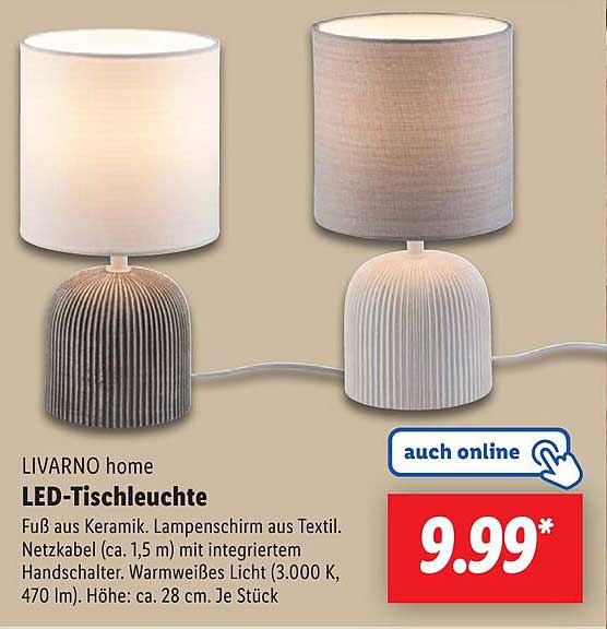 LIVARNO home LED-Tischleuchte