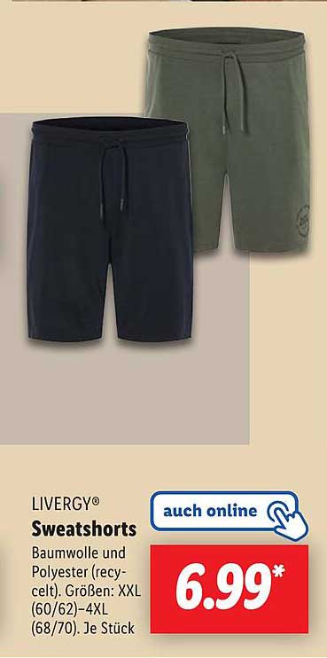 LIVERGY® Sweatshorts - Perfekt für Ihren Sommer!