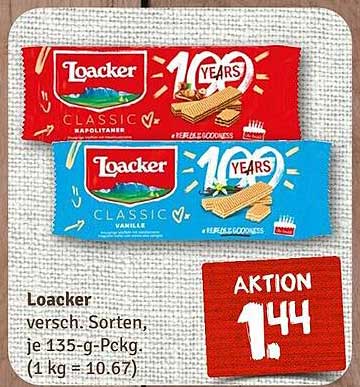 Loacker Classic Waffeln - verschiedene Sorten, 135 g Packung