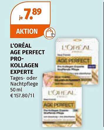 L’ORÉAL AGE PERFECT PRO-KOLLAGEN EXPERTE Tages- oder Nachtpflege 50 ml