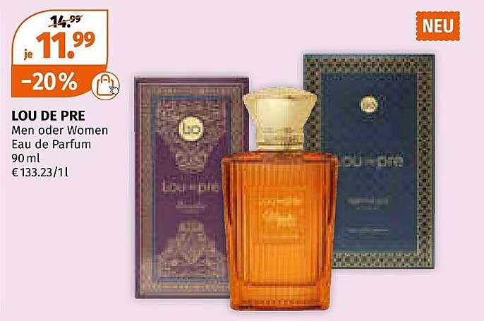LOU DE PRE Men oder Women Eau de Parfum 90 ml