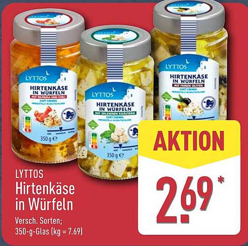 LYTTOS Hirtenkäse in Würfeln