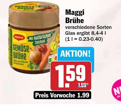 Maggi Brühe - verschiedene Sorten