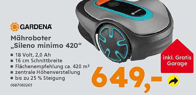 Mähroboter „Sileno minimo 420“