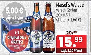 Maisel's Weisse - Verschiedene Sorten 20x0,5l
